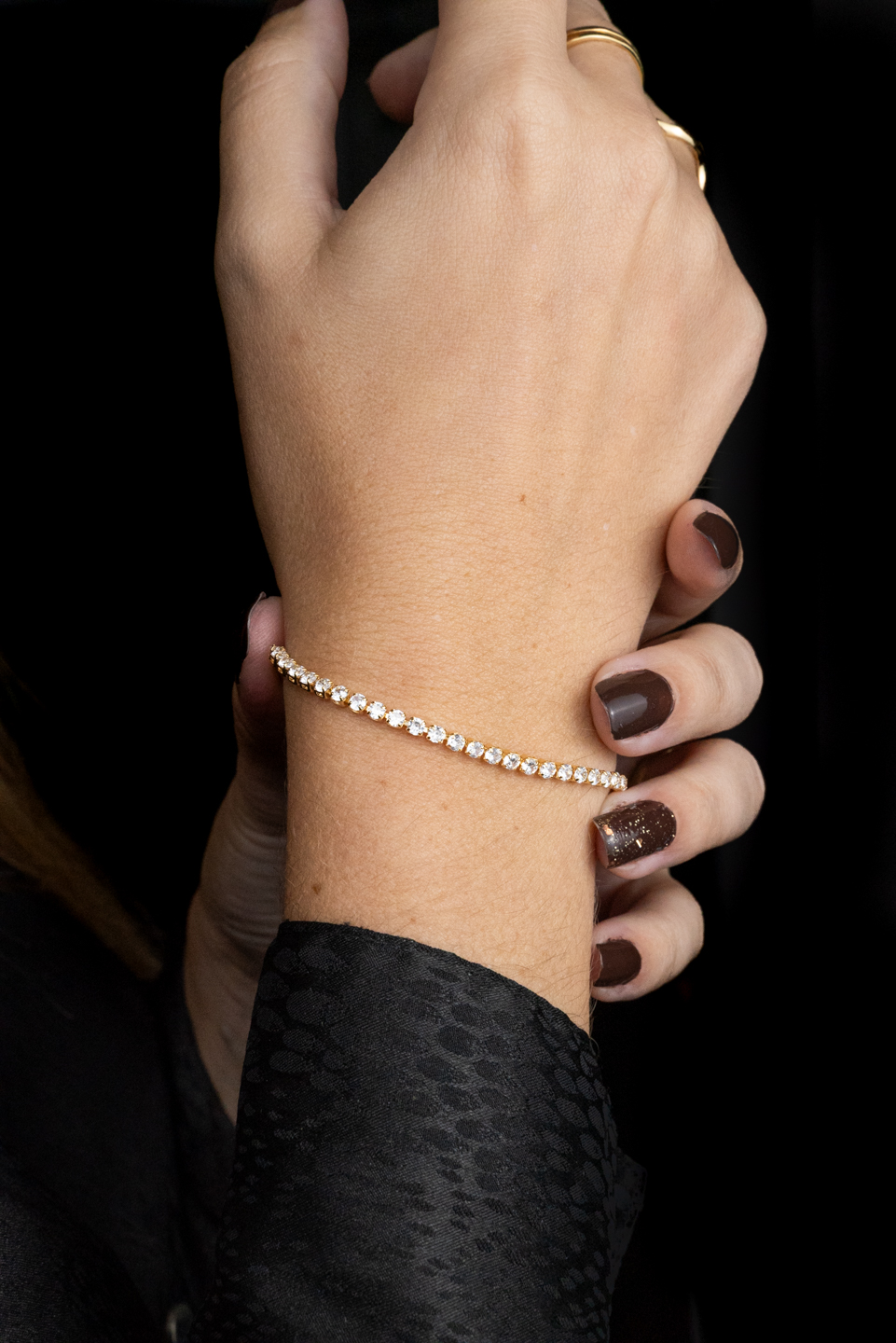 Pulseira Rivieira Cristal 2,5mm